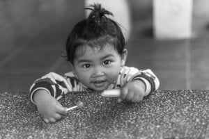 Little girl in Tam Coc